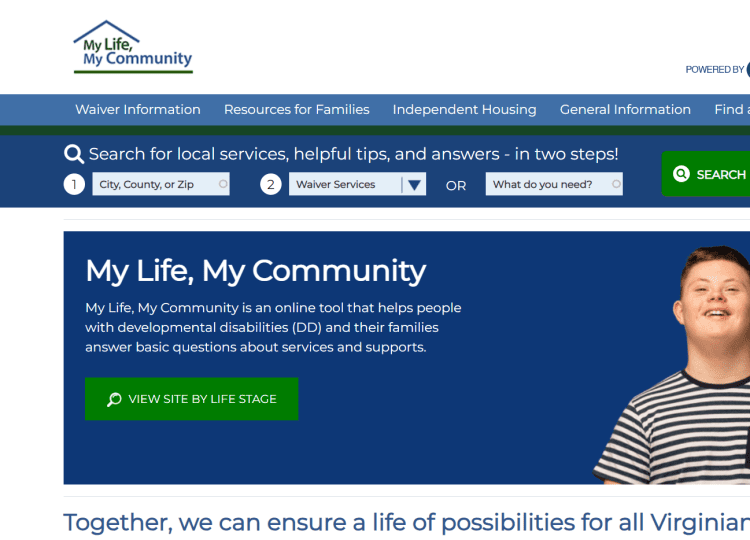 الصورة المصغرة لموقع "My Life, My Community"