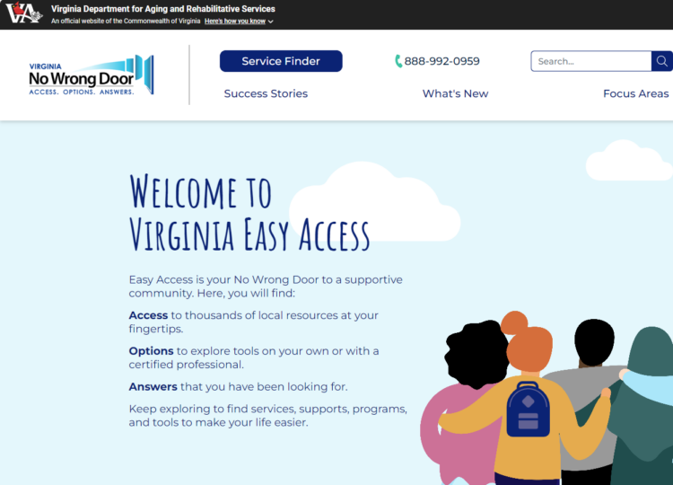 صورة مصغرة لموقع Virginia Easy Access